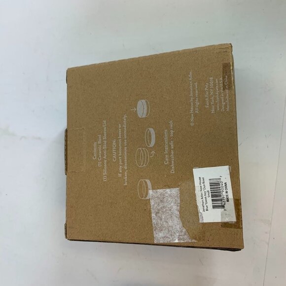 Now House for Pets by‎ Jonathan Adler Greek Key Small Duo Bowl - Picture 6 of 6